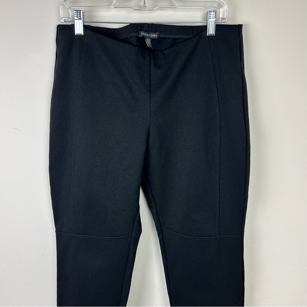 Eileen Fisher Ponte Knit thick pull-on pants size: L - Picture 2 of 9
